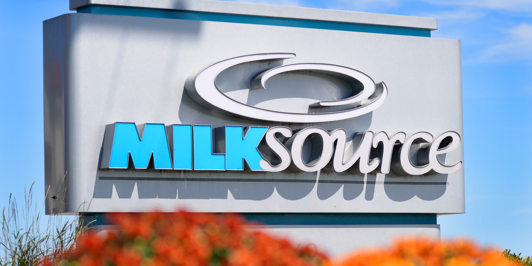 Milk Source sign